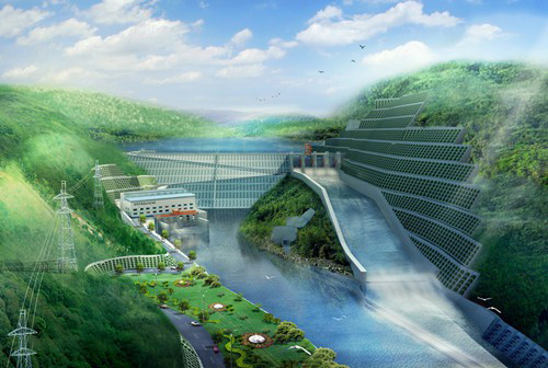文教镇老挝南塔河1号水电站项目